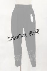 an another angelus / パール釦使いシガレットパンツ サイズ1 BLACK H-25-04-05-1012-CA-PA-NS-ZH