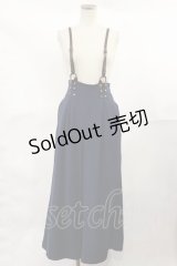 an another angelus / 釦留めサスペンダー付きワイドパンツ Free NAVY H-25-04-05-1013-CA-PA-NS-ZH