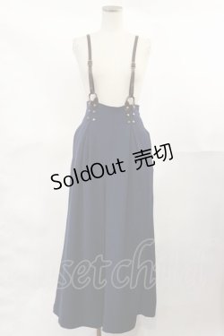 画像1: an another angelus / 釦留めサスペンダー付きワイドパンツ Free NAVY H-25-04-05-1013-CA-PA-NS-ZH