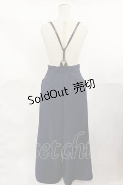 画像2: an another angelus / 釦留めサスペンダー付きワイドパンツ Free NAVY H-25-04-05-1013-CA-PA-NS-ZH