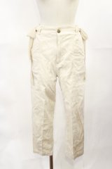 Fi.n.t / シフォンリボン付きストレートパンツ Free IVORY H-25-04-05-1014-CA-PA-NS-ZH