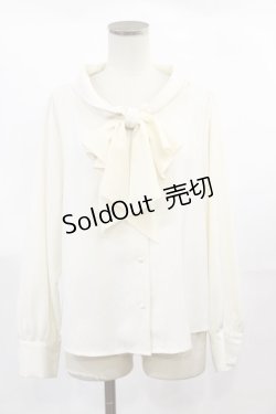 画像1: an another angelus / ラッフルボウタイブラウス Free IVORY H-25-04-05-1021-CA-BL-NS-ZH