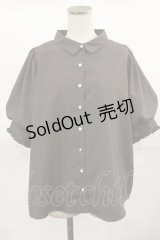 axes femme / ボリューム袖ブラウス M ブラウン H-25-04-05-1024-AX-BL-NS-ZH