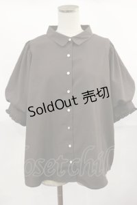 axes femme / ボリューム袖ブラウス M ブラウン H-25-04-05-1024-AX-BL-NS-ZH