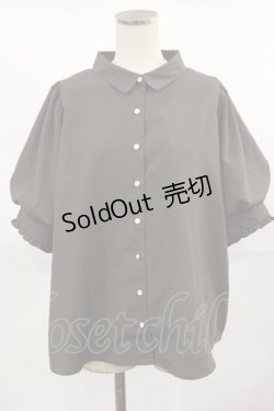 画像1: axes femme / ボリューム袖ブラウス M ブラウン H-25-04-05-1024-AX-BL-NS-ZH