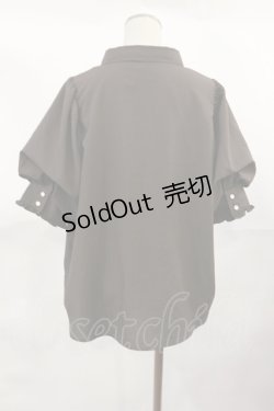 画像2: axes femme / ボリューム袖ブラウス M ブラウン H-25-04-05-1024-AX-BL-NS-ZH