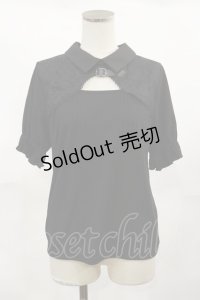 axes femme / ベルト付リブトップス Free ブラック H-25-04-05-1025-AX-TO-NS-ZH