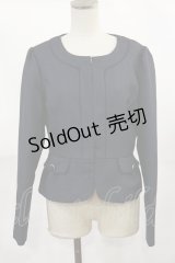 axes femme / パイピングツイードジャケット L ネイビー H-25-04-05-1027-AX-JA-NS-ZH