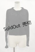 m petit by misako / AM バラレースニットカーディガン M ブラック H-25-04-05-1029-LO-TO-NS-ZH