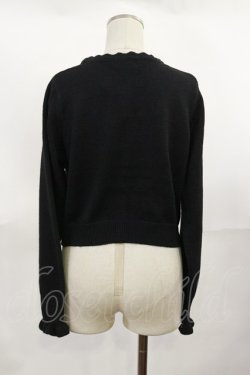 画像2: m petit by misako / AM バラレースニットカーディガン M ブラック H-25-04-05-1029-LO-TO-NS-ZH