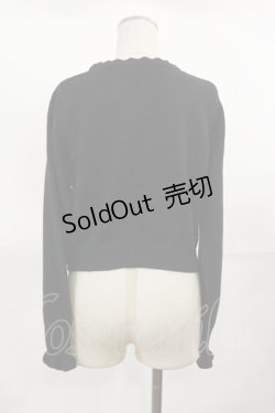 画像2: m petit by misako / AM バラレースニットカーディガン M ブラック H-25-04-05-1029-LO-TO-NS-ZH