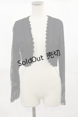 画像1: axes femme / レースボレロ M ブラック H-25-04-05-1031-AX-TO-NS-ZH