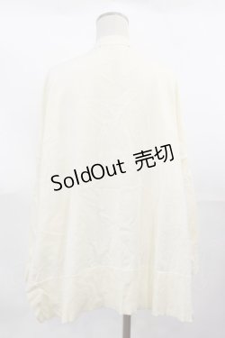 画像2: an another angelus / ローズ釦ポンチョ風ニットカーディガン Free IVORY H-25-04-05-1032-CA-TO-NS-ZH
