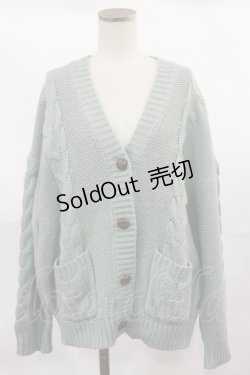 画像1: F&A / ポケット付きケーブルニットカーディガン Free MINT H-25-04-05-1033-LO-TO-NS-ZH