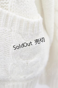 画像3: F&A / ポケット付きケーブルニットカーディガン Free IVORY H-25-04-05-1034-LO-TO-NS-ZH