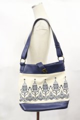 axes femme / キャンバス刺繍バッグ Free ネイビー H-25-04-05-1036-AX-BG-NS-ZH