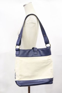 画像2: axes femme / キャンバス刺繍バッグ Free ネイビー H-25-04-05-1036-AX-BG-NS-ZH