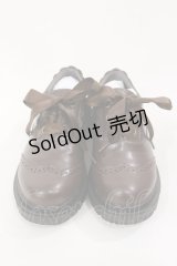 m petit by misako / AMリボンマニッシュシューズ M ブラウン H-25-04-05-1041-LO-SH-NS-ZH