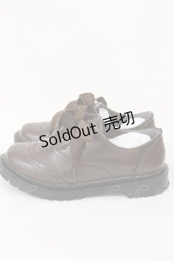 画像2: m petit by misako / AMリボンマニッシュシューズ M ブラウン H-25-04-05-1041-LO-SH-NS-ZH