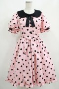 Angelic Pretty / Polka Dotsワンピース Free ピンク H-25-04-05-006-AP-OP-NS-ZH