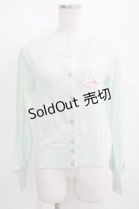 Angelic Pretty / Bunny刺繍ニットカーディガン Free ミント H-25-04-05-057-AP-TO-NS-ZH
