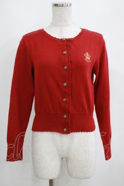 画像1: Angelic Pretty / British Crown刺繍ニットカーディガン Free ワイン H-25-04-05-058-AP-TO-NS-ZH