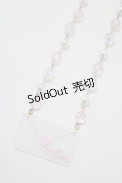 画像1: Angelic Pretty / Lovely Love Letterネックレス  ピンク H-25-04-05-068-AP-AC-NS-ZH