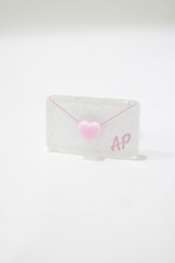 画像1: Angelic Pretty / Lovely Love Letterリング  ピンク H-25-04-05-070-AP-AC-NS-ZH