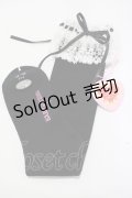BABY,THE STARS SHINE BRIGHT / リボン通しレースハイソックス  ブラック H-25-04-05-074-BA-ZA-NS-ZH