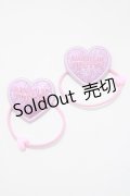 Angelic Pretty / グリッターHeartヘアポニーSet  ピンク H-25-04-05-075-AP-AC-NS-ZH