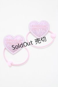 Angelic Pretty / グリッターHeartヘアポニーSet  ピンク H-25-04-05-075-AP-AC-NS-ZH