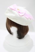 Angelic Pretty / Cuteストライプリボンサマーベレー  シロ H-25-04-05-082-AP-AC-NS-ZH