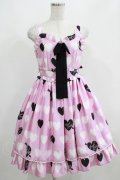 Angelic Pretty / Dolly Heartジャンパースカート Free ピンク H-25-04-05-008-AP-OP-NS-ZH