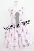 Angelic Pretty / Dolly Heartジャンパースカート Free ピンク H-25-04-05-008-AP-OP-NS-ZH