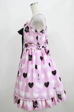 画像2: Angelic Pretty / Dolly Heartジャンパースカート Free ピンク H-25-04-05-008-AP-OP-NS-ZH