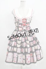 Angelic Pretty / Sunny Day Brunchジャンパースカート Free ブラック H-25-04-05-010-AP-OP-NS-ZH