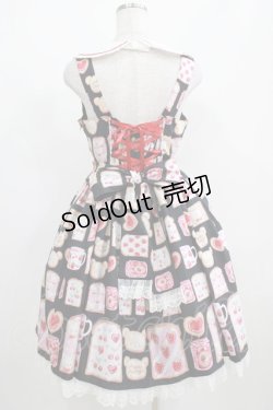 画像3: Angelic Pretty / Sunny Day Brunchジャンパースカート Free ブラック H-25-04-05-010-AP-OP-NS-ZH