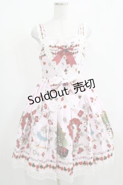 画像1: BABY,THE STARS SHINE BRIGHT / TRUMP ALICE柄ジャンパースカートI Free ピンク H-25-04-05-011-BA-OP-NS-ZH