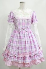 画像1: Angelic Pretty / Sprinkle Heart Tartanワンピース Free シロ H-25-04-05-002-AP-OP-NS-ZH (1)
