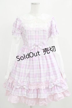 画像1: Angelic Pretty / Sprinkle Heart Tartanワンピース Free シロ H-25-04-05-002-AP-OP-NS-ZH