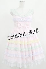 Angelic Pretty / しゃぼん玉ジャンパースカート(2023) Free ピンク H-25-04-05-013-AP-OP-NS-ZH