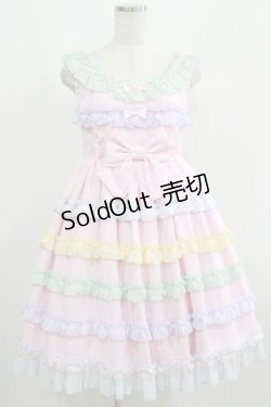 画像1: Angelic Pretty / しゃぼん玉ジャンパースカート(2023) Free ピンク H-25-04-05-013-AP-OP-NS-ZH