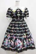 Angelic Pretty / Happy Garlandワンピース Free ブラック H-25-04-05-014-AP-OP-NS-ZH