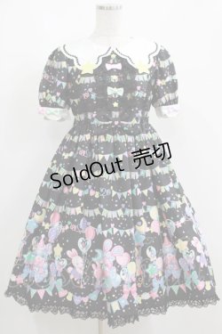 画像1: Angelic Pretty / Happy Garlandワンピース Free ブラック H-25-04-05-014-AP-OP-NS-ZH