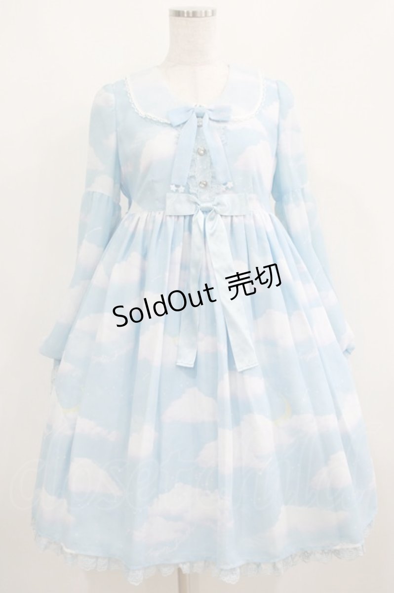 画像1: Angelic Pretty / Misty Skyワンピース Free サックス H-25-04-05-015-AP-OP-NS-ZH (1)