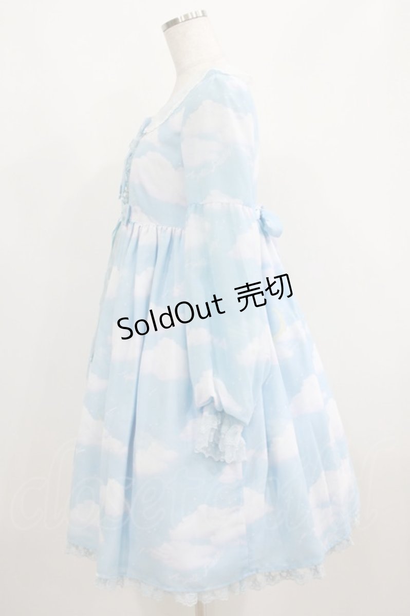 画像2: Angelic Pretty / Misty Skyワンピース Free サックス H-25-04-05-015-AP-OP-NS-ZH (2)