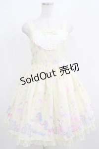 Angelic Pretty / Dreamyベビールームジャンパースカート Free イエロー H-25-04-05-016-AP-OP-NS-ZH