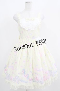 画像1: Angelic Pretty / Dreamyベビールームジャンパースカート Free イエロー H-25-04-05-016-AP-OP-NS-ZH