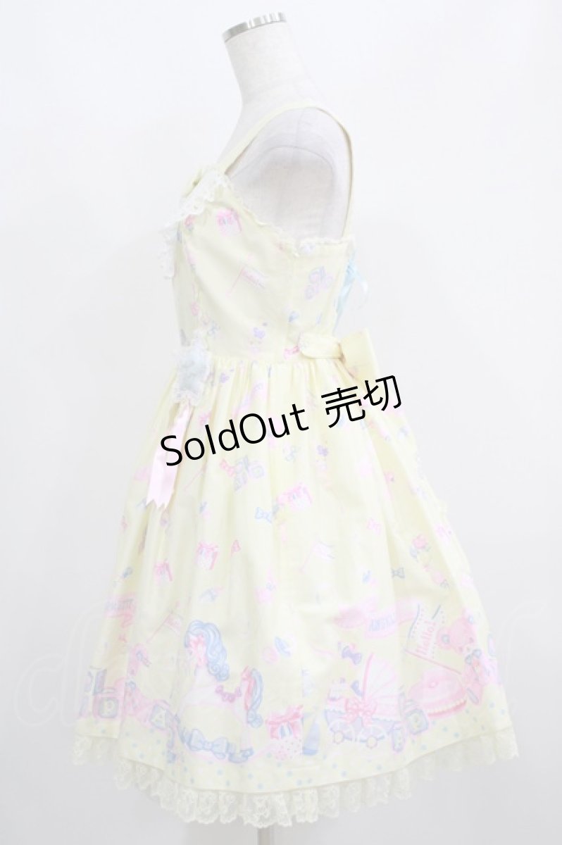 画像2: Angelic Pretty / Dreamyベビールームジャンパースカート Free イエロー H-25-04-05-016-AP-OP-NS-ZH (2)