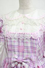 画像4: Angelic Pretty / Sprinkle Heart Tartanワンピース Free シロ H-25-04-05-002-AP-OP-NS-ZH (4)